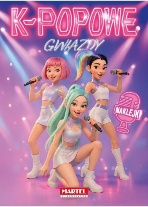 K-popowe Gwiazdy. Kolorowanka z naklejkami