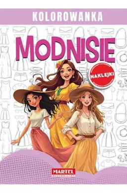 Modnisie. Kolorowanka z naklejkami