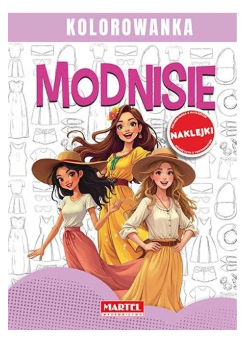 Modnisie. Kolorowanka z naklejkami
