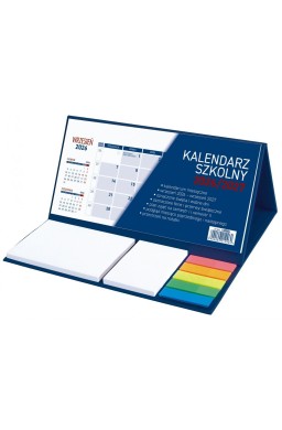 Kalendarz 2026/2027 szkolny z notesem klejony