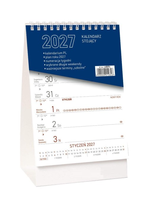 Kalendarz stojący tygodniowy