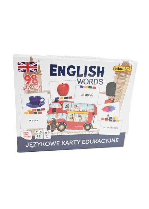 English words - językowe karty edukacyjne