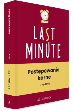 Last Minute. Postępowanie karne + testy online