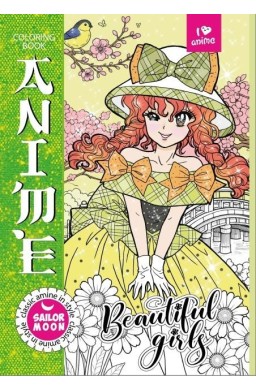 Kolorowanka A4 Anime zielona