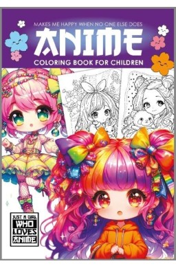 Fresh Kolorowanka A4 Anime Dla Dzieci purpurowa