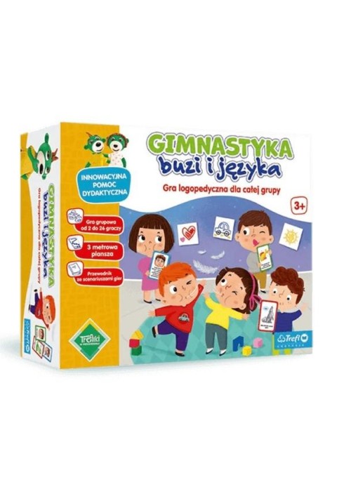 Gimnastyka buzi i języka. Gra logopedyczna TREFL