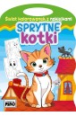 Świat kolorowanek z naklejkami. Sprytne kotki