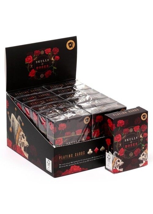 Talia kart do gry Czaszki i róże