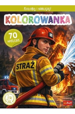 Strażak OSP Kolorowanka z naklejkami TREFL