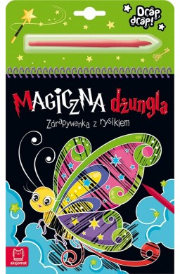 Magiczna dżungla. Zdrapywanka z rysikiem