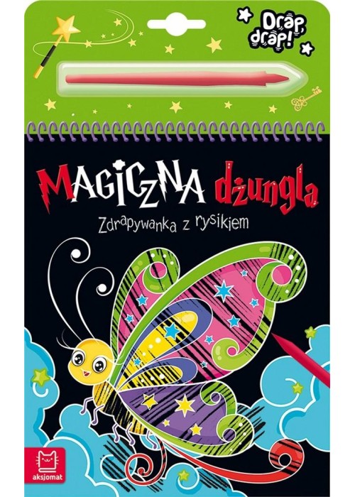 Magiczna dżungla. Zdrapywanka z rysikiem