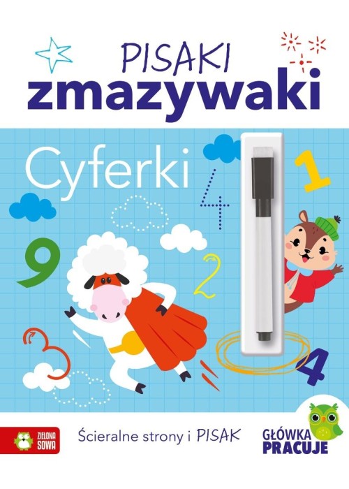 Pisaki zmazywaki. Cyferki