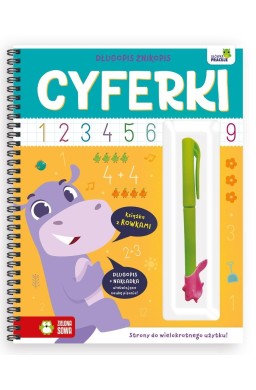 Długopis znikopis. Cyferki