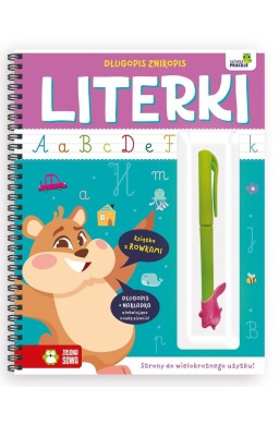 Długopis znikopis. Literki