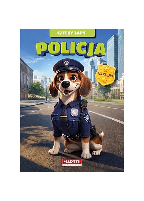 Cztery łapy Policja z naklejkami