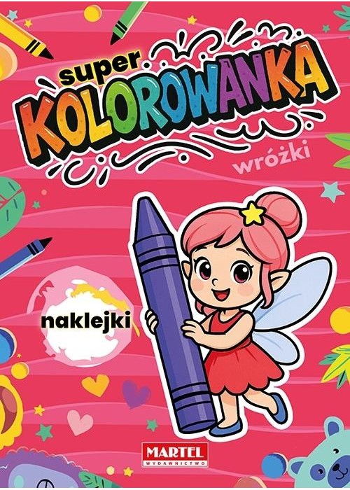 Super kolorowanka Wróżki z naklejkami