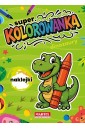 Super kolorowanka Dinozaury z naklejkami