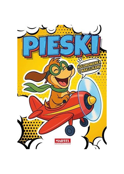 Kolorowanka komiksowa Pieski z naklejkami