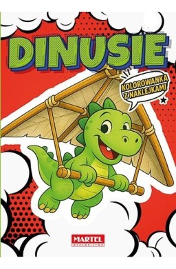 Kolorowanka komiksowa Dinusie z naklejkami