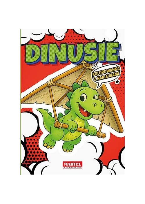 Kolorowanka komiksowa Dinusie z naklejkami