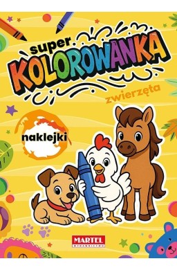 Super kolorowanka Zwierzęta z naklejkami