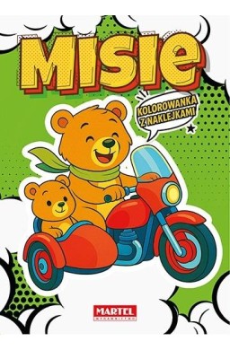 Kolorowanka komiksowa Misie z naklejkami