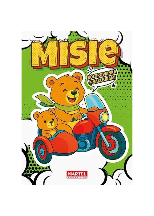 Kolorowanka komiksowa Misie z naklejkami