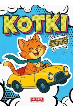 Kolorowanka komiksowa Kotki z naklejkami