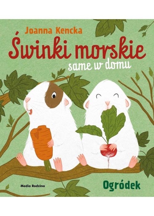 Świnki morskie same w domu. Ogródek