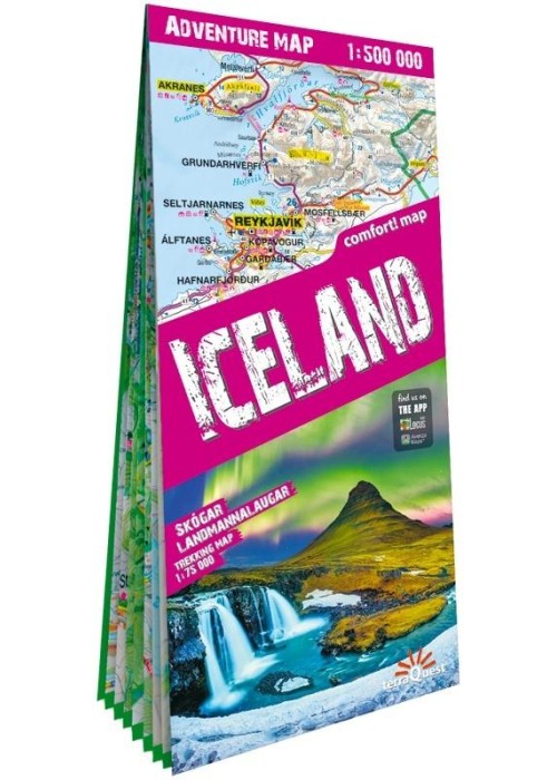 Adventure map Islandia/Iceland 1:500 000 w.2026