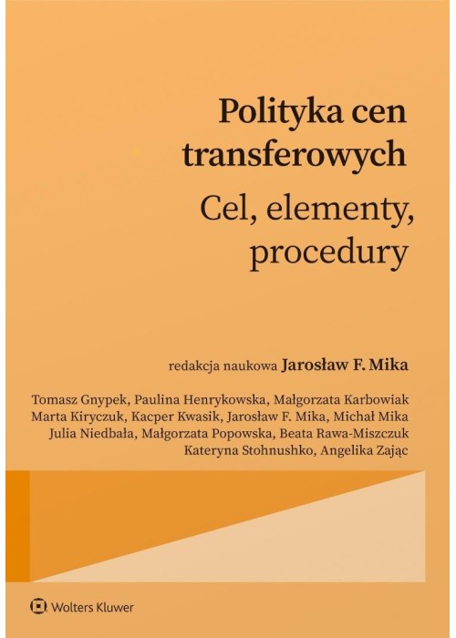 Polityka cen transferowych. Cel, procedury...