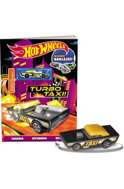 Mattel Hot Wheels Turbo Taxi zadania + naklejki