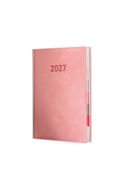 Kalendarz 2027 A4 Agenda Dzienny Pudrowy Róż