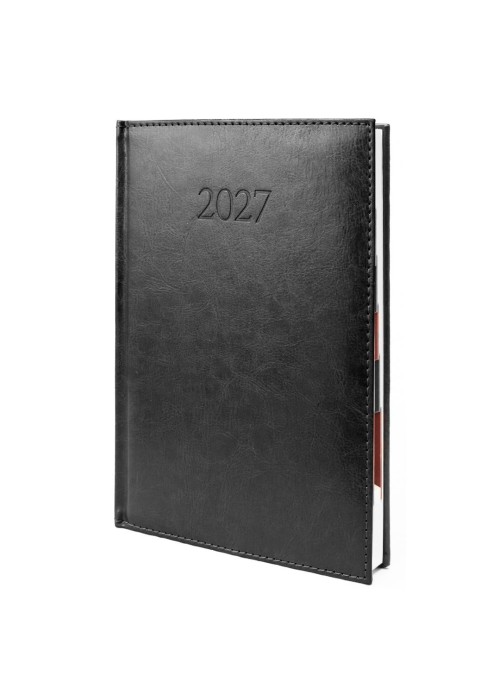 Kalendarz 2027 B5 Agenda Dzienny Czarny