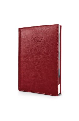 Kalendarz 2027 A5 Agenda Dzienny Bordo