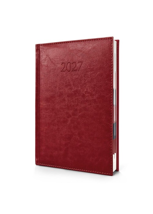 Kalendarz 2027 A5 Agenda Dzienny Bordo