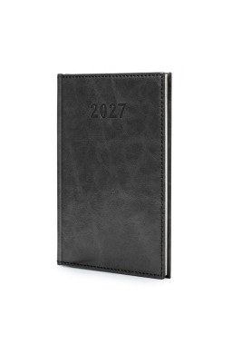 Kalendarz 2027 A5 Agenda Tygodniowy Czarny