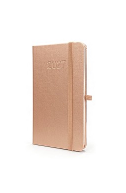 Kalendarz 2027 B6 Slim Tygodniowy Rose Gold