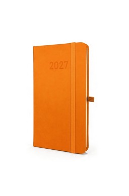 Kalendarz 2027 B6 Slim Tygodniowy Pomarańczowy