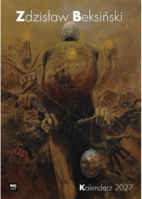 Kalendarz 2027 Beksiński wzór 1 A3