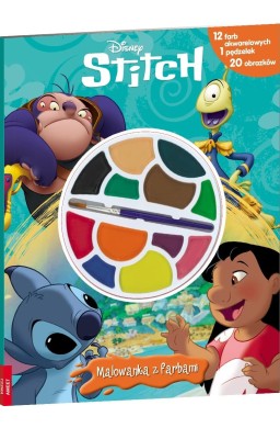 Disney Stitch. Malowanka z farbami