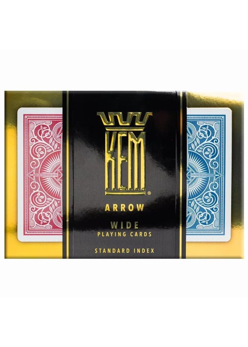 Karty Poker zestaw czerwono-niebieskie