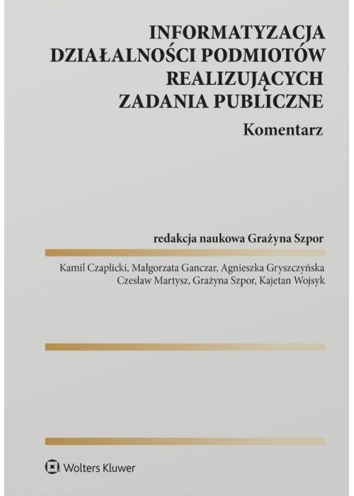 Informatyzacja działalności podmiotów...