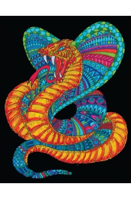 Kolorowanka welwetowa 47x35cm Kobra