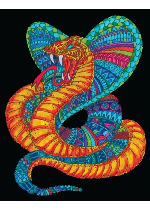 Kolorowanka welwetowa 47x35cm Kobra