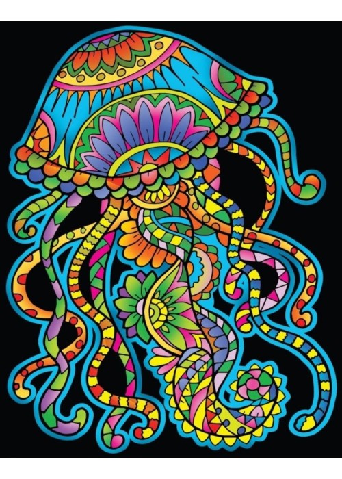 Kolorowanka welwetowa 47x35cm Meduza