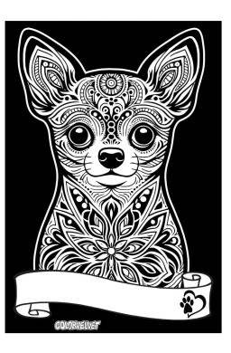 Kolorowanka welwetowa A4 Chihuahua