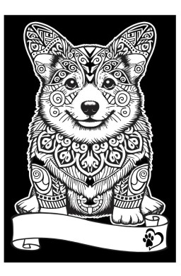 Kolorowanka welwetowa A4 Corgi