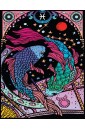 Kolorowanka welwetowa A4 Zodiak Ryby