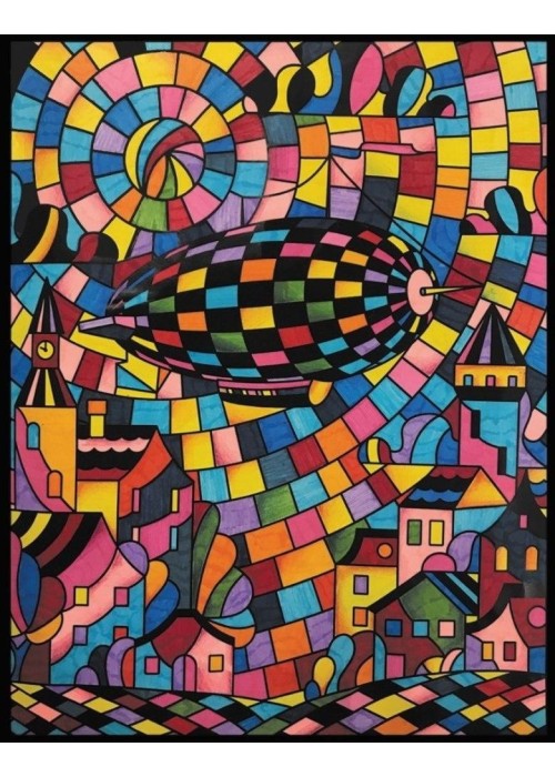 Kolorowanka welwetowa 47x35cm Sterowiec